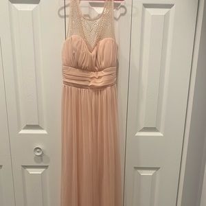Long pink dress